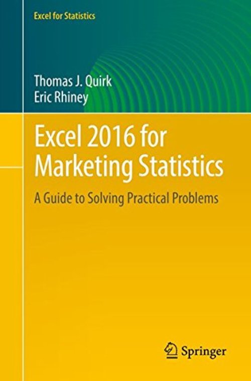 Product picture Excel 2016 for Marketing Statistics - A Guide to Solving Pra